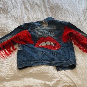 Custom made jean jacket